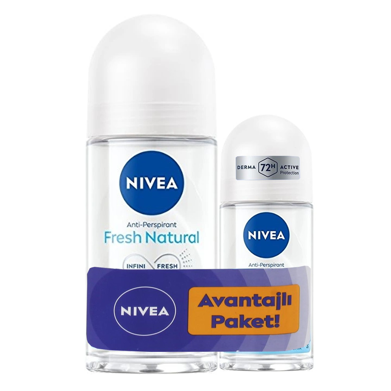 Nivea Fresh Natural Kadın Deodorant Roll-On 50 ml + 25 ml