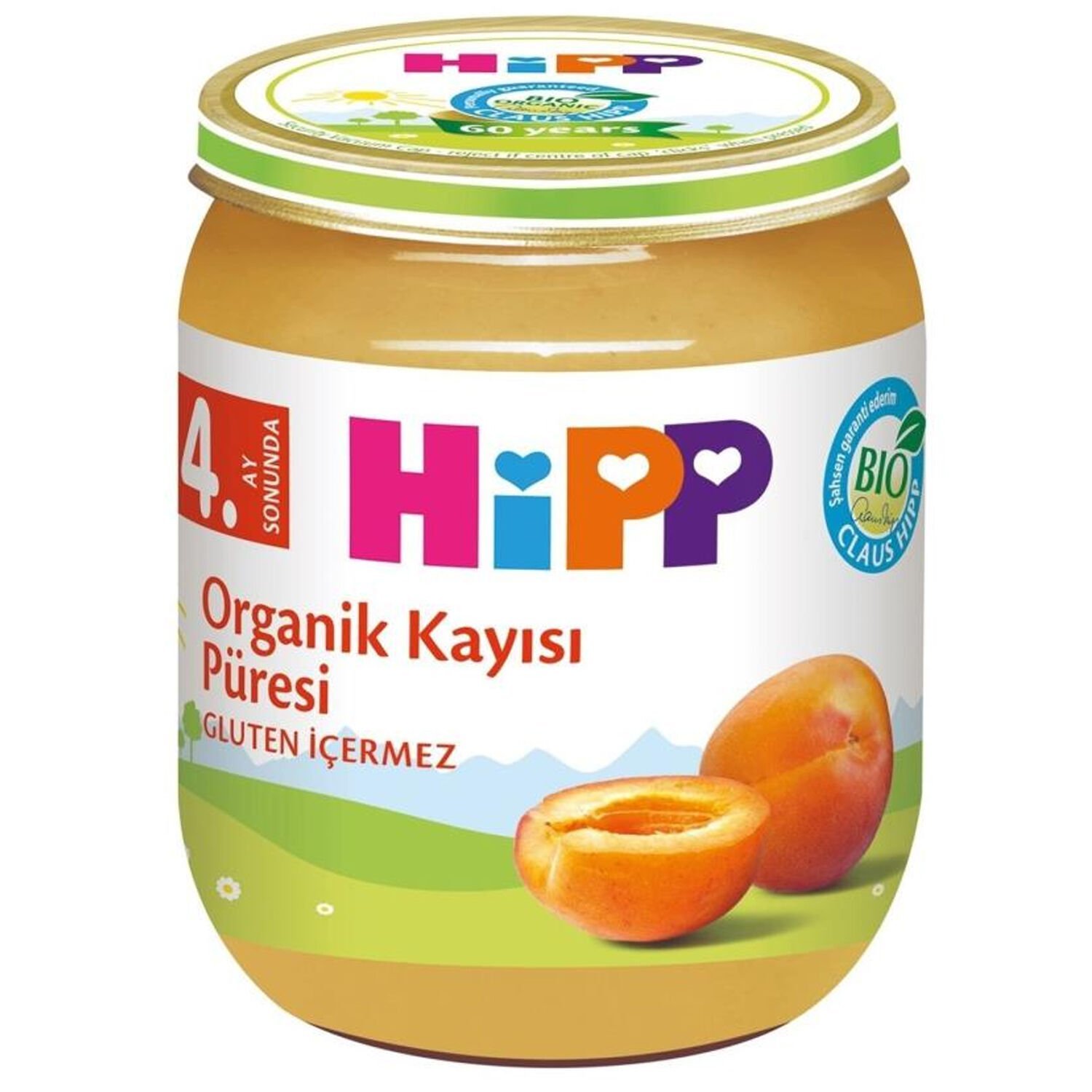 Hipp Kavanoz Maması Organik Kayısı Püresi 125 gr