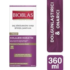Bioblas Kolajen + Keratin Saç Dökülmesine Karşı Hacim Şampuanı 360 ml