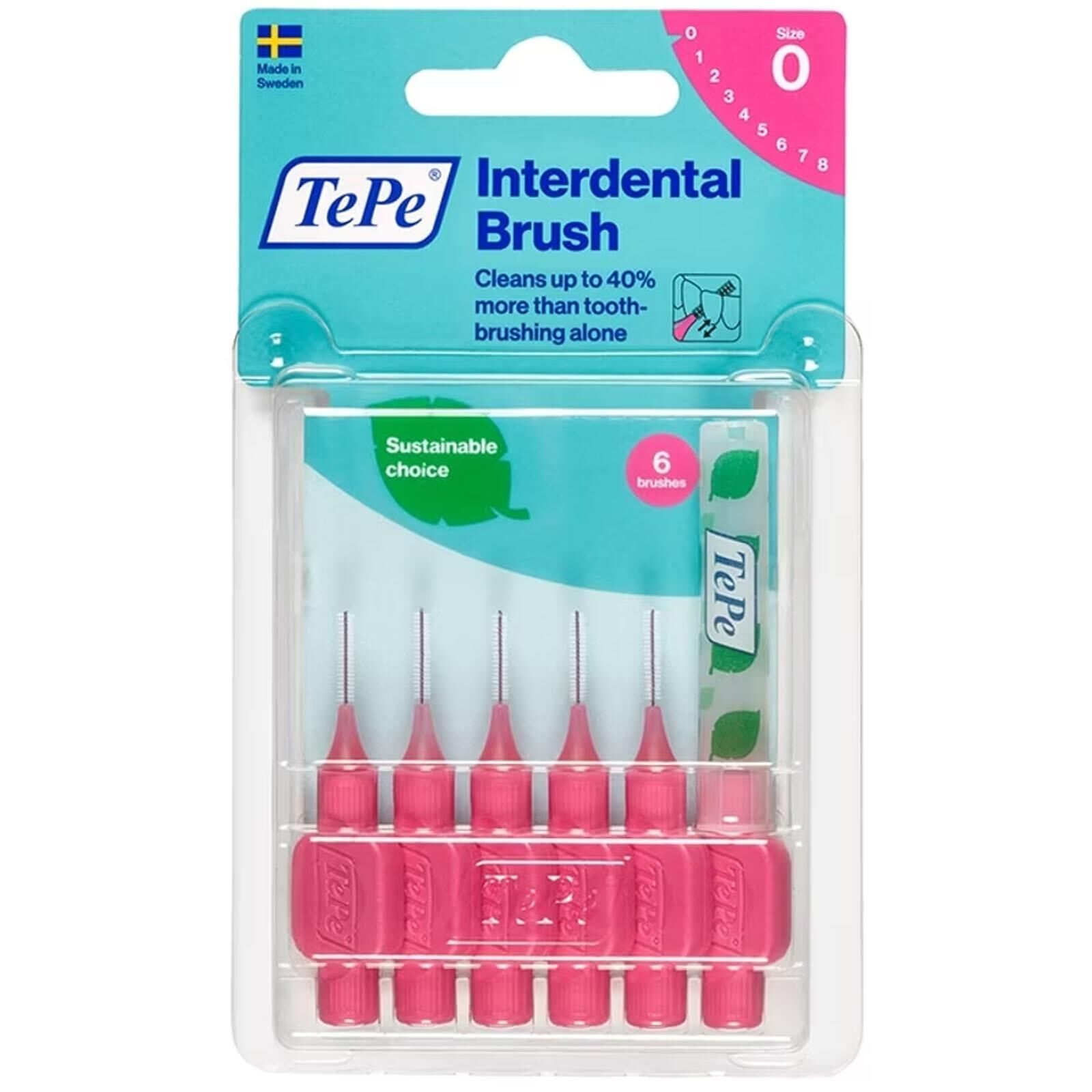 Tepe Blister Arayüz Fırçası 0.4 mm Pembe 6 lı Paket
