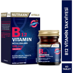 Nutraxin B12 Vitamin 1000 mcg 60 Dilaltı Tablet