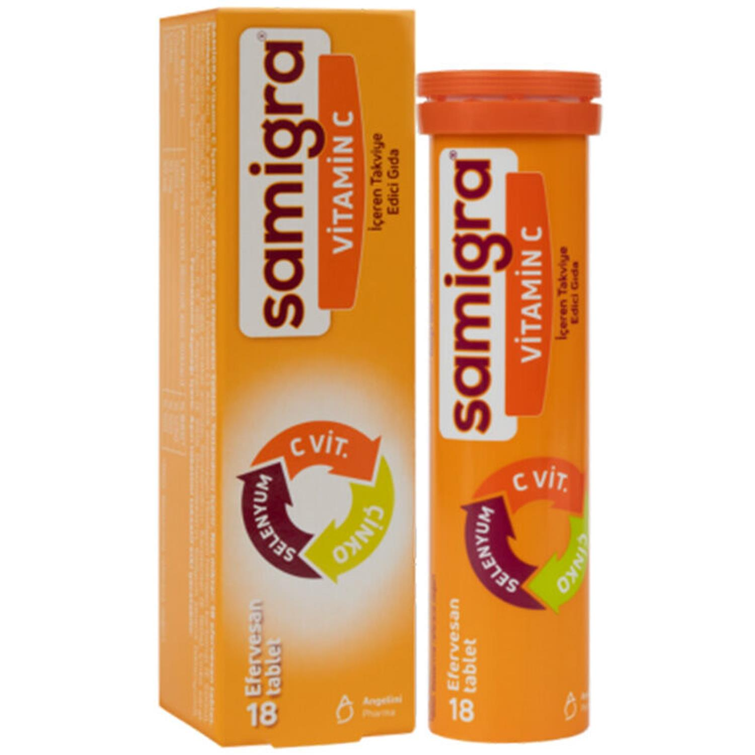 Samigra Vitamin C İçeren Takviye Edici Gıda 18 Tablet