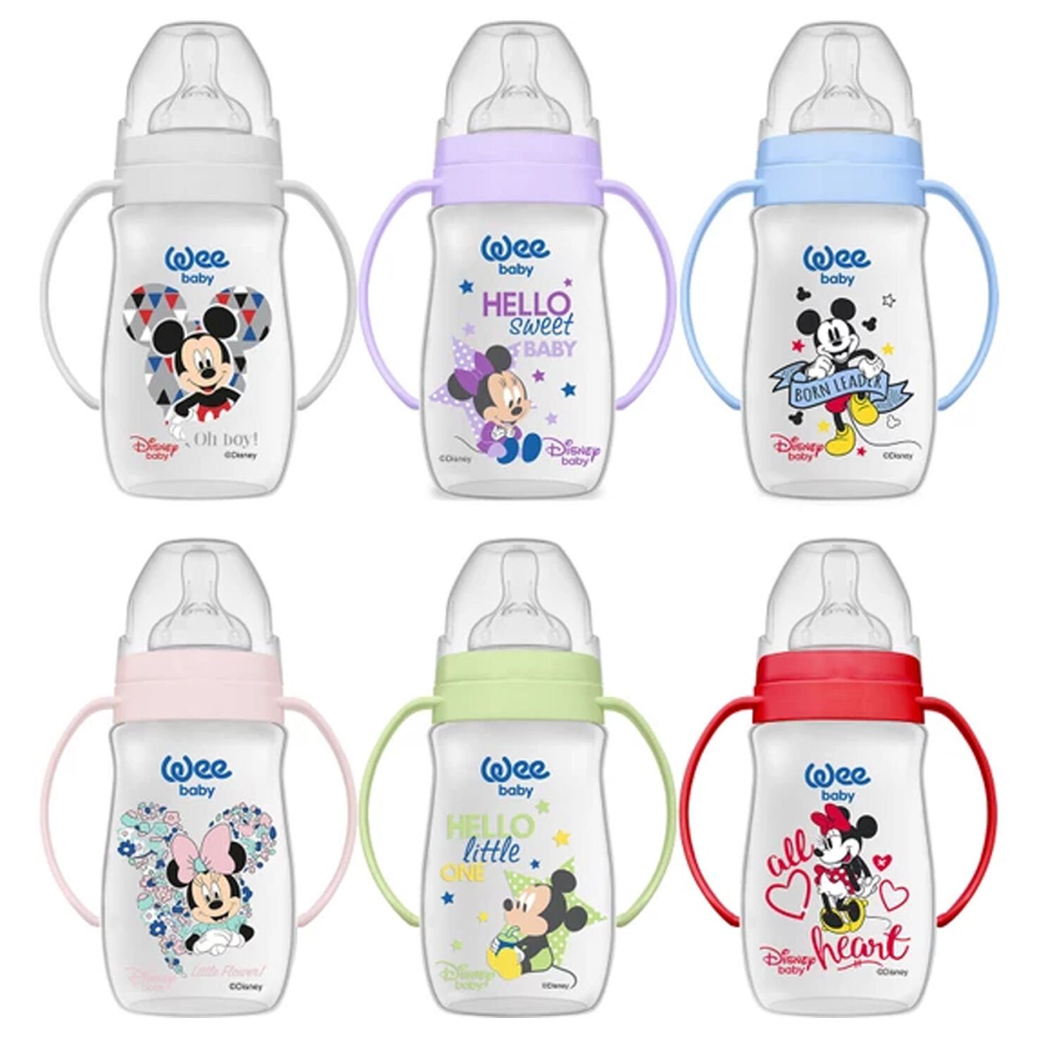 Wee Baby Disney Kulplu PP Biberon 250 ml