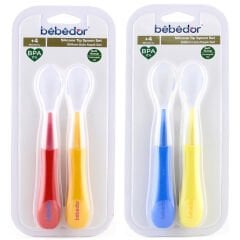 Bebedor 2 li Silikon Uçlu Kaşık 4+ Ay