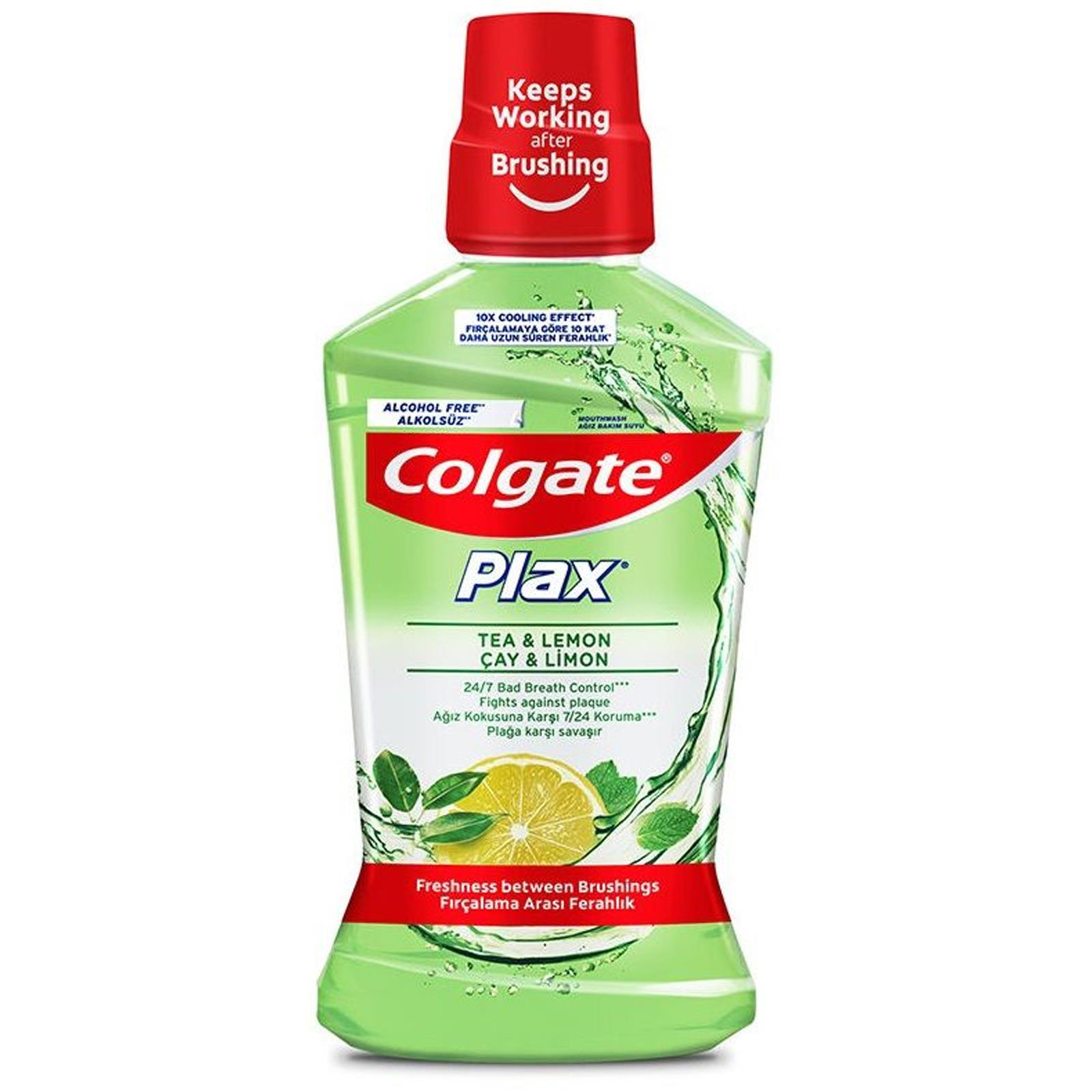 Colgate Plax Çay ve Limon Alkolsüz Ağız Bakım Suyu 500 ml