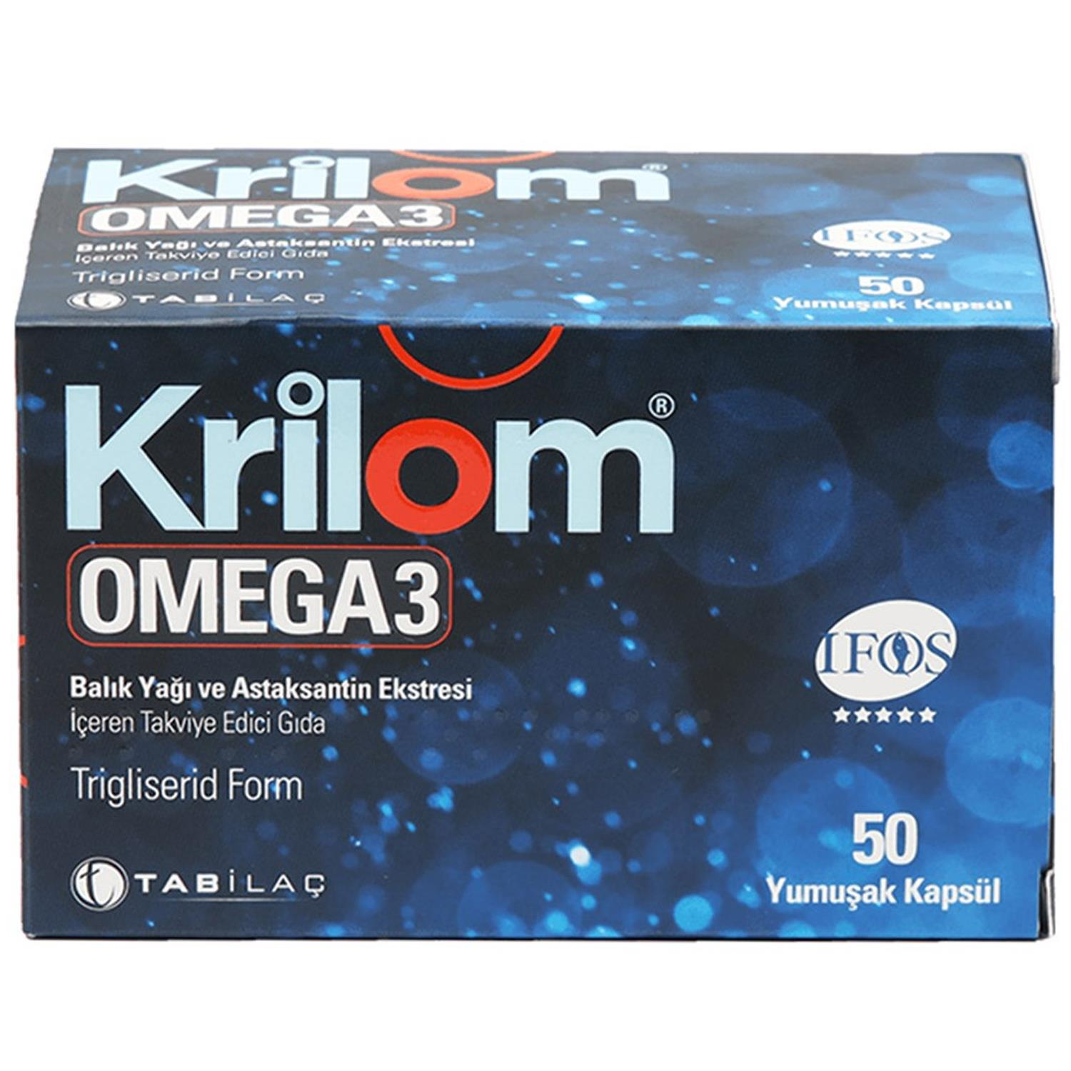 Krilom Omega 3 Balık Yağı 50 Yumuşak Kapsül