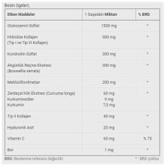 Dinamis Glucosamine Chondroitin Msm With Collagen & Boswellia 6 gr x 30 Şase