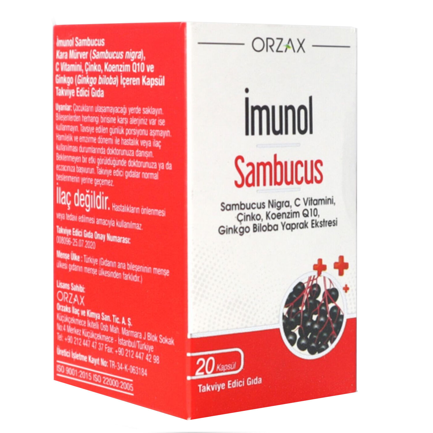İmunol Sambucus Nigra 20 Kapsül