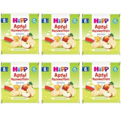 Hipp Organik Elmalı Pirinçli Bebek Gofreti 30 gr 6 ADET