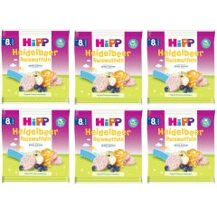 Hipp Organik Pirinçli Yaban Mersinli 8+ Ay Bebek Gofreti 30 gr 6 ADET