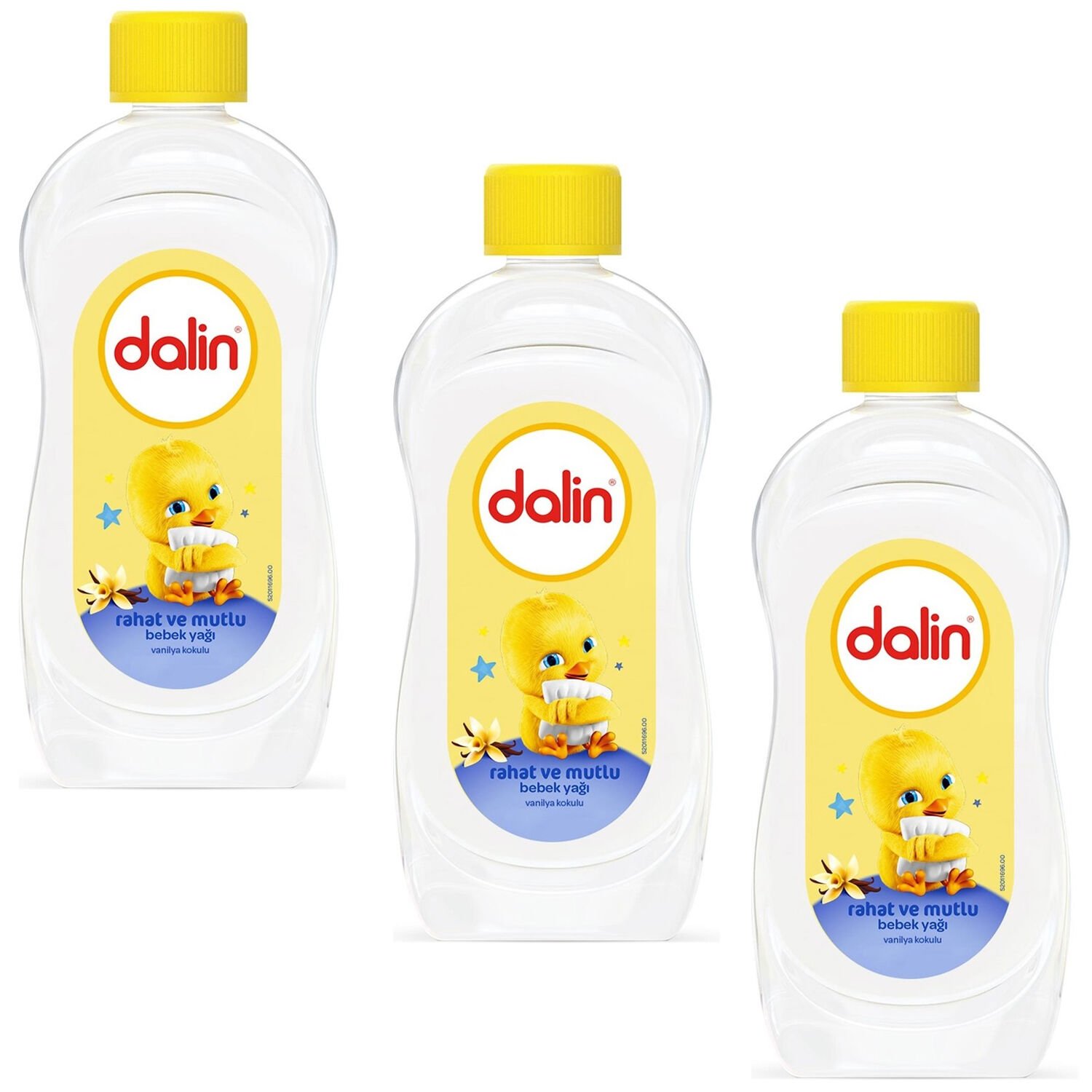 Dalin Rahat Ve Mutlu Vanilya Kokulu Bebek Yağı 200 ml 3 ADET
