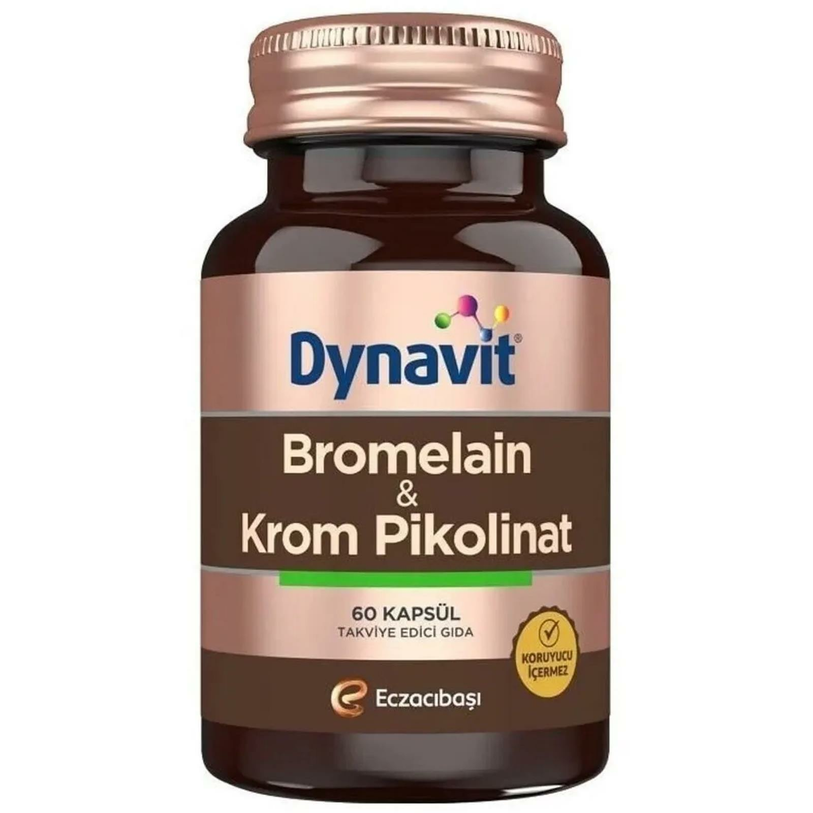 Dynavit Bromelain Ve Krom Pikolinat 60 Kapsül