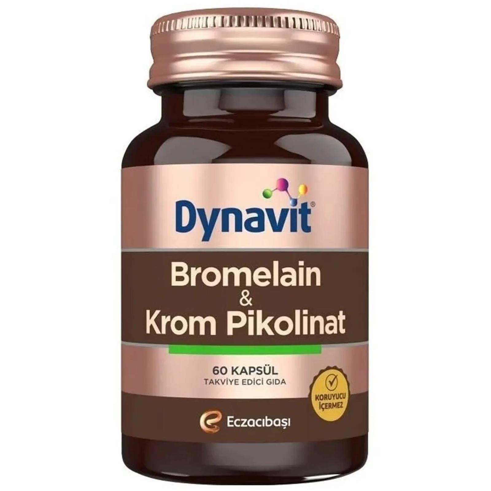 Dynavit Bromelain Ve Krom Pikolinat 60 Kapsül