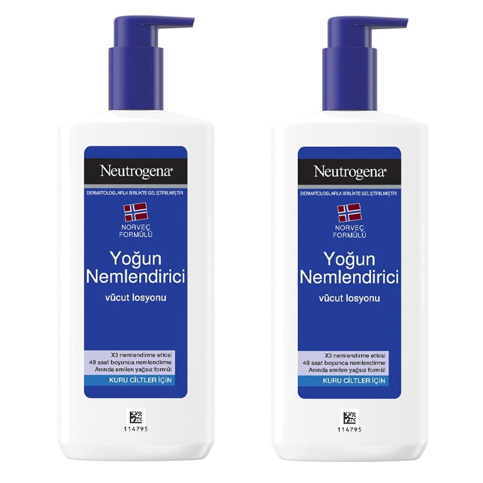 Neutrogena Yoğun Nemlendirici Vücut Losyonu 250 ml 2 ADET