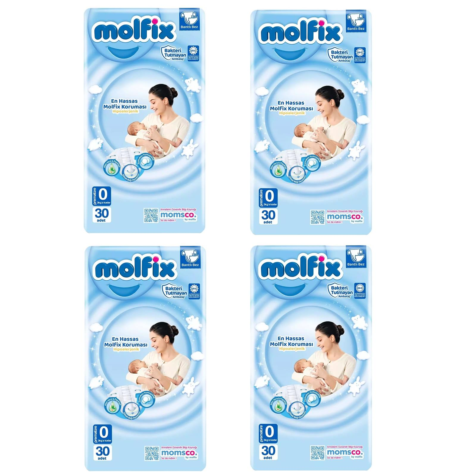 Molfix 0 Numara Prematüre 30 lu Bebek Bezi 4 ADET