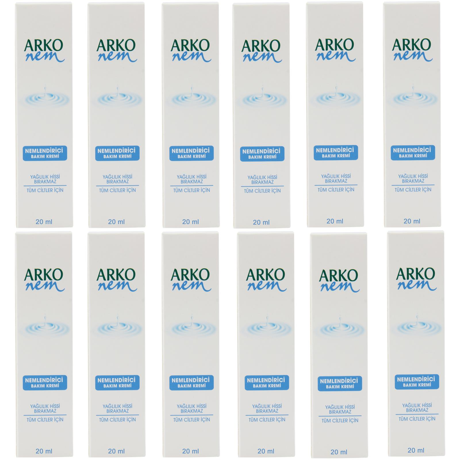 Arko Nem Nemlendirici Bakım Kremi 20 ml 12 Adet