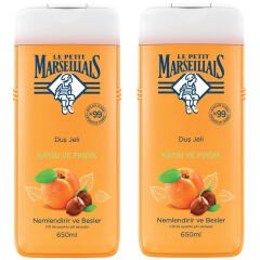Le Petit Marseillais Kayısı Ve Fındık Özlü Duş Jeli 650 ml 2 ADET