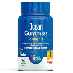 Ocean Gummies Omega 3 Kids 60 Çiğnenebilir Jel Form