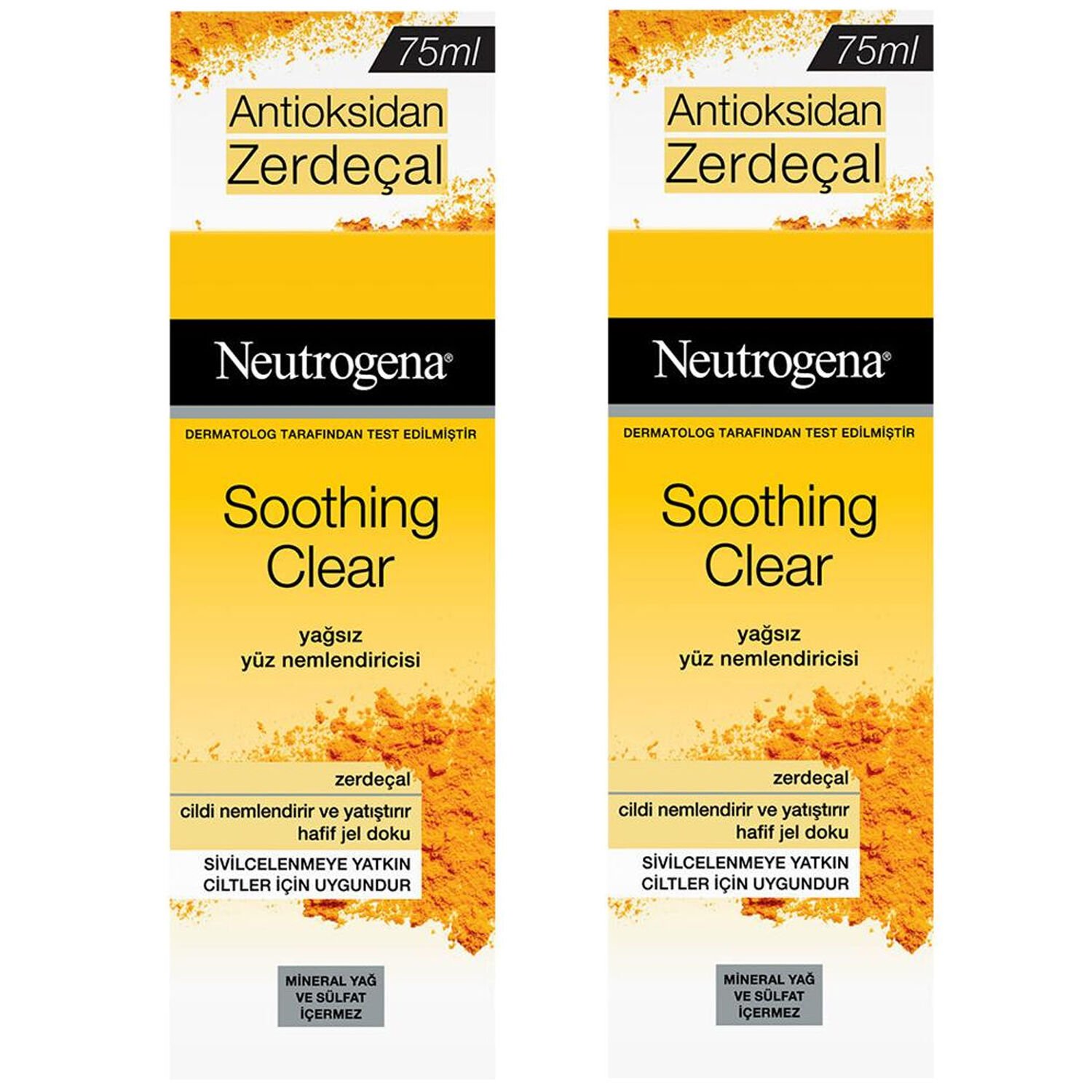Neutrogena Soothing Clear Yağsız Nemlendirici 75 ml 2 ADET