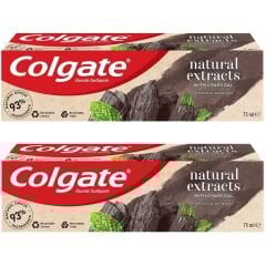 Colgate Natural Extracts Charcoal Aktif Kömür Diş Macunu 75 ml + 75 ml