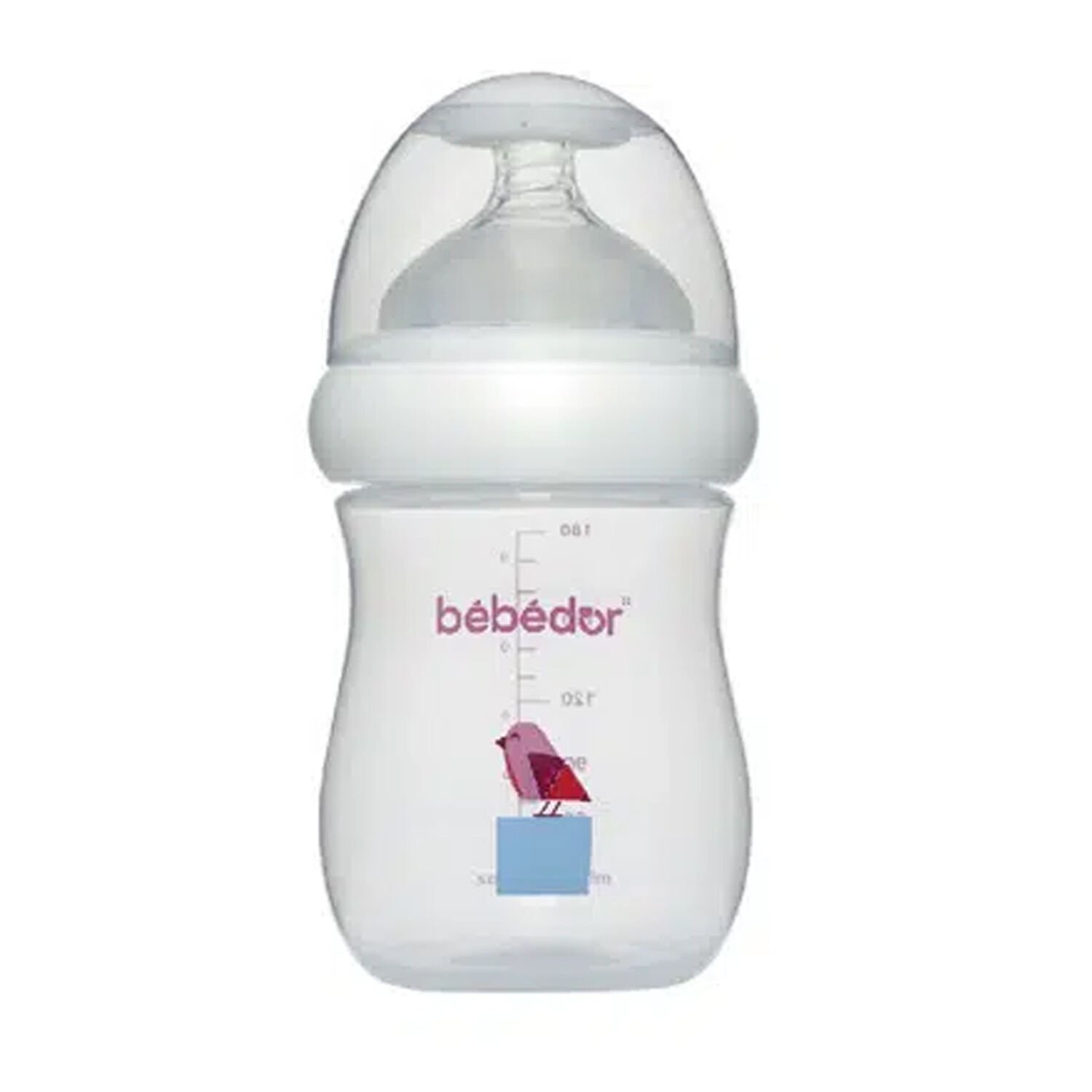 Bebedor Geniş Ağızlı Antikolik Sistem PP Biberon 180 ml Kuş Desenli