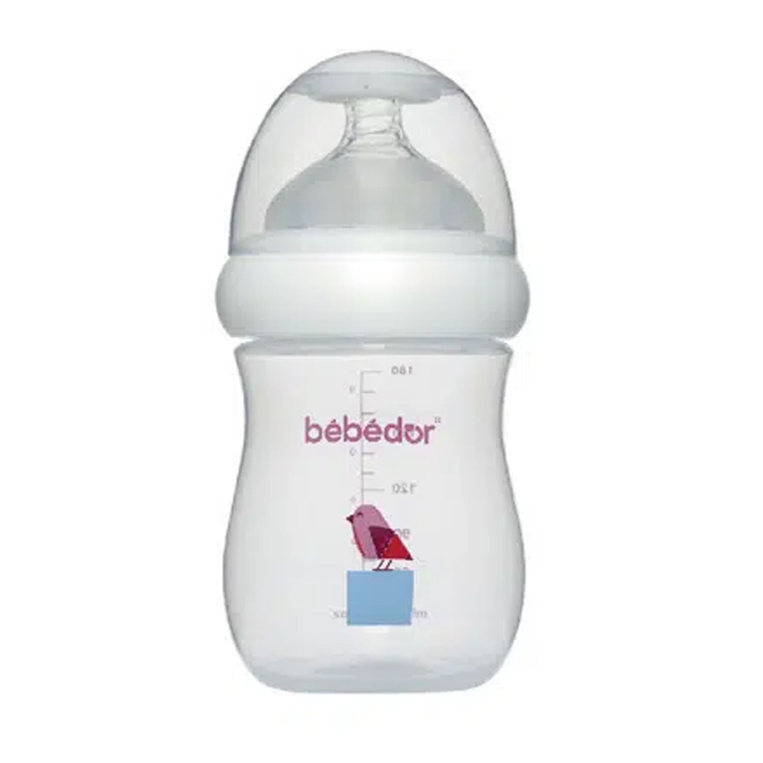 Bebedor Geniş Ağızlı Antikolik Sistem PP Biberon 180 ml Kuş Desenli