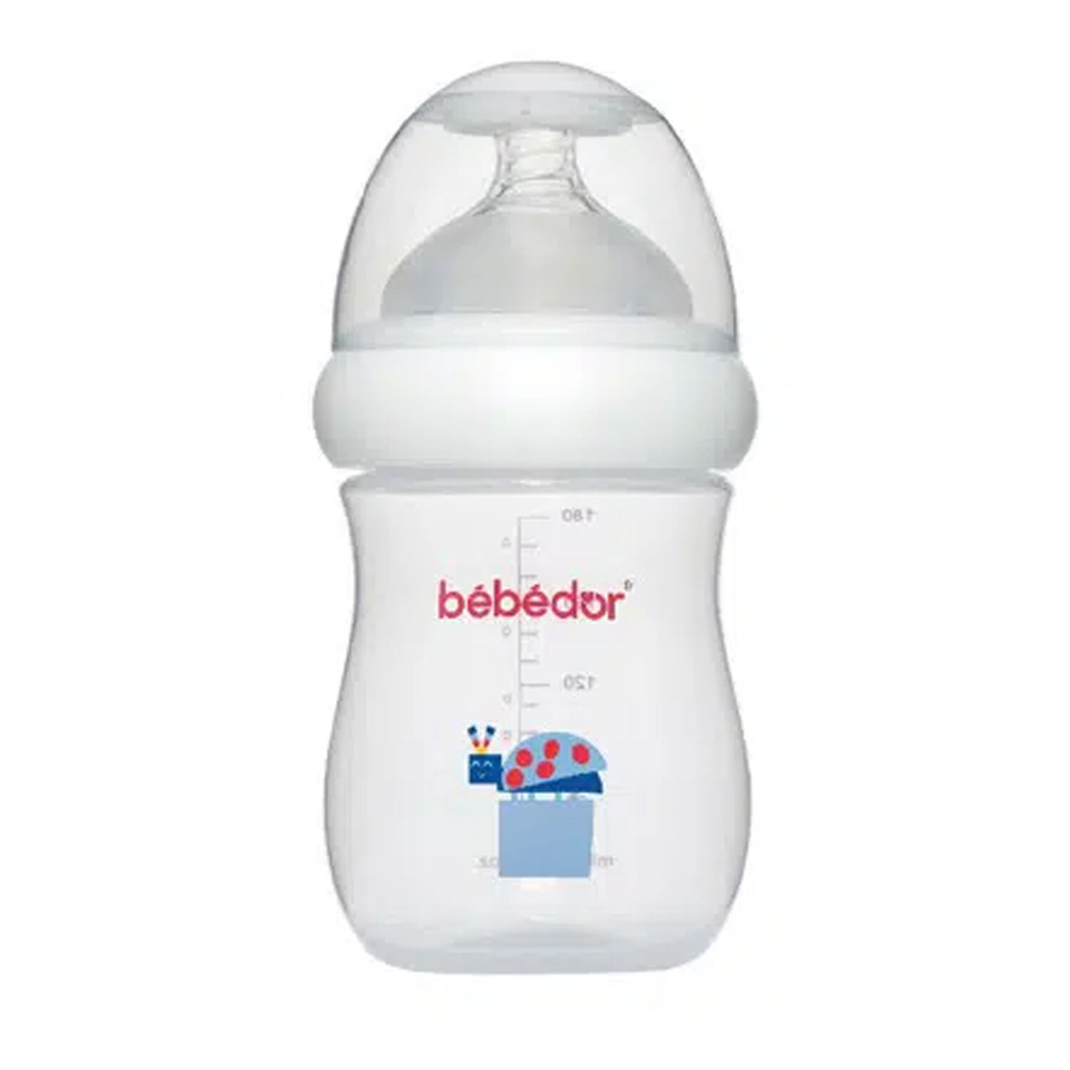 Bebedor Geniş Ağızlı Antikolik Sistem PP Biberon 180 ml Uğur Böceği Desenli