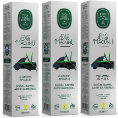 Eyüp Sabri Tuncer Doğal Bambu Aktif Karbonlu Beyazlatıcı Diş Macunu 90 ml 3 ADET