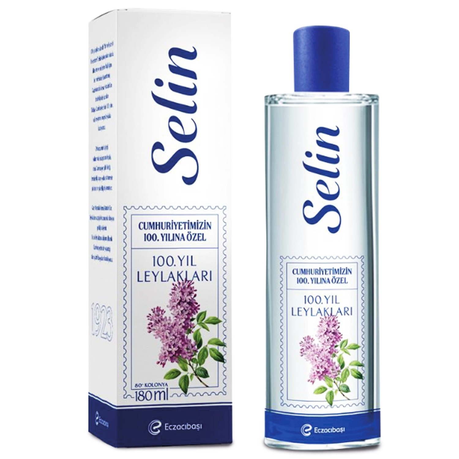 Selin Leylak 180 ml Cam Kolonya Cumhuriyetin 100. Yılına Özel
