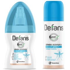 Defans Sinek Kovucu Vücut Spreyi 100 ml + Sinek Kovucu Vücut Losyonu 100 ml