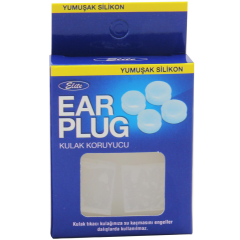 Elite Ear Plug Kare Silikon Kulak Tıkayıcı 4 lü