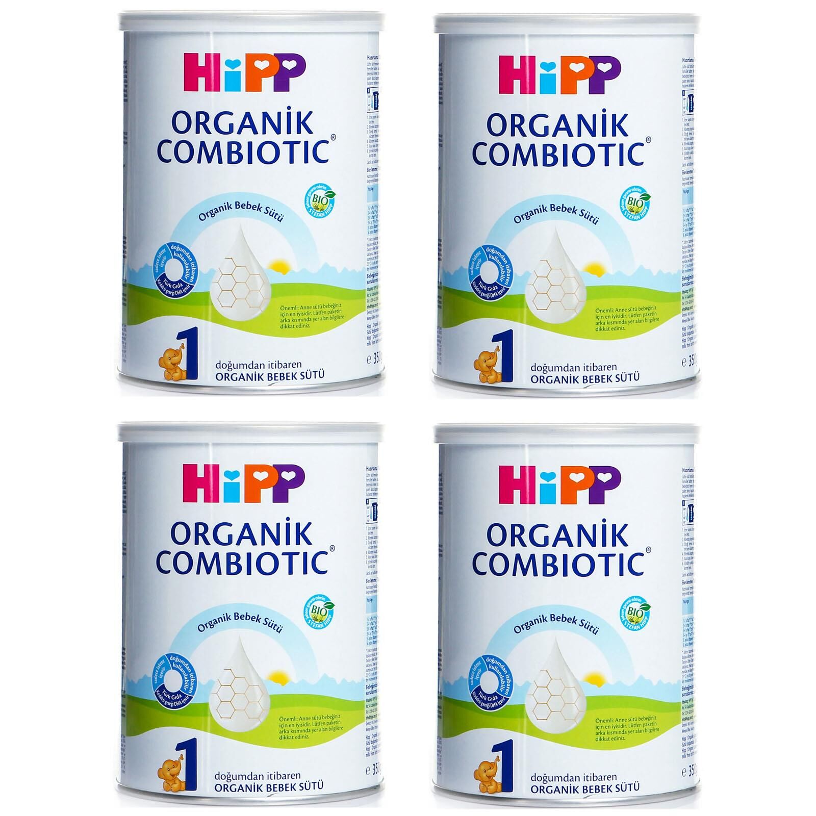 Hipp 1 Organik Combiotic Bebek Sütü 350 gr 4 ADET