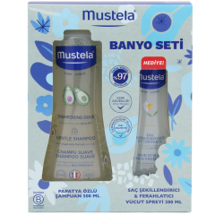 Mustela Banyo Seti Papatya Özlü Şampuan 500 ml + Saç Şekillendirici Ve Ferahlatıcı Vücut Spreyi 200 ml