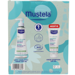 Mustela Stelatopia Lipit Yenileyici Krem 300 ml + Stelatopia Şampuan 200 ml Kofre