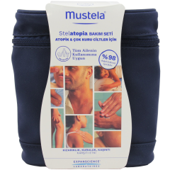 Mustela Stelatopia Bakım Seti Atopik Ve Kuru Ciltler İçin Lipit Yenileyici Krem + Şampuan + Yüz Kremi