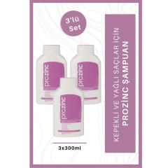 Prozinc Kepekli ve Yağlı Saçlar İçin Şampuan 3x300 ml 3 Al 2 Öde