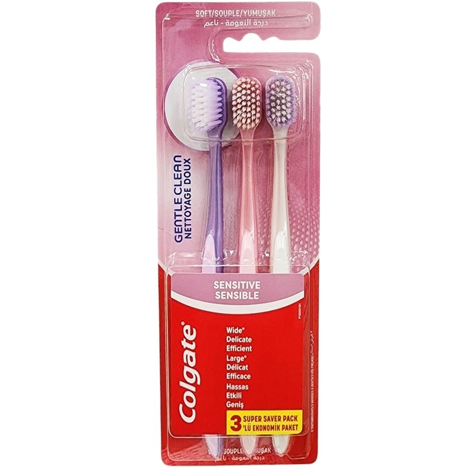 Colgate Gentle Clean 2+1 Diş Fırçası Hassas Yumuşak