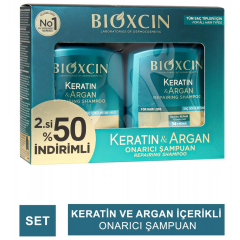 Bioxcin Keratin Ve Argan Onarıcı Şampuan 300 ml 2 li Avantaj Paket
