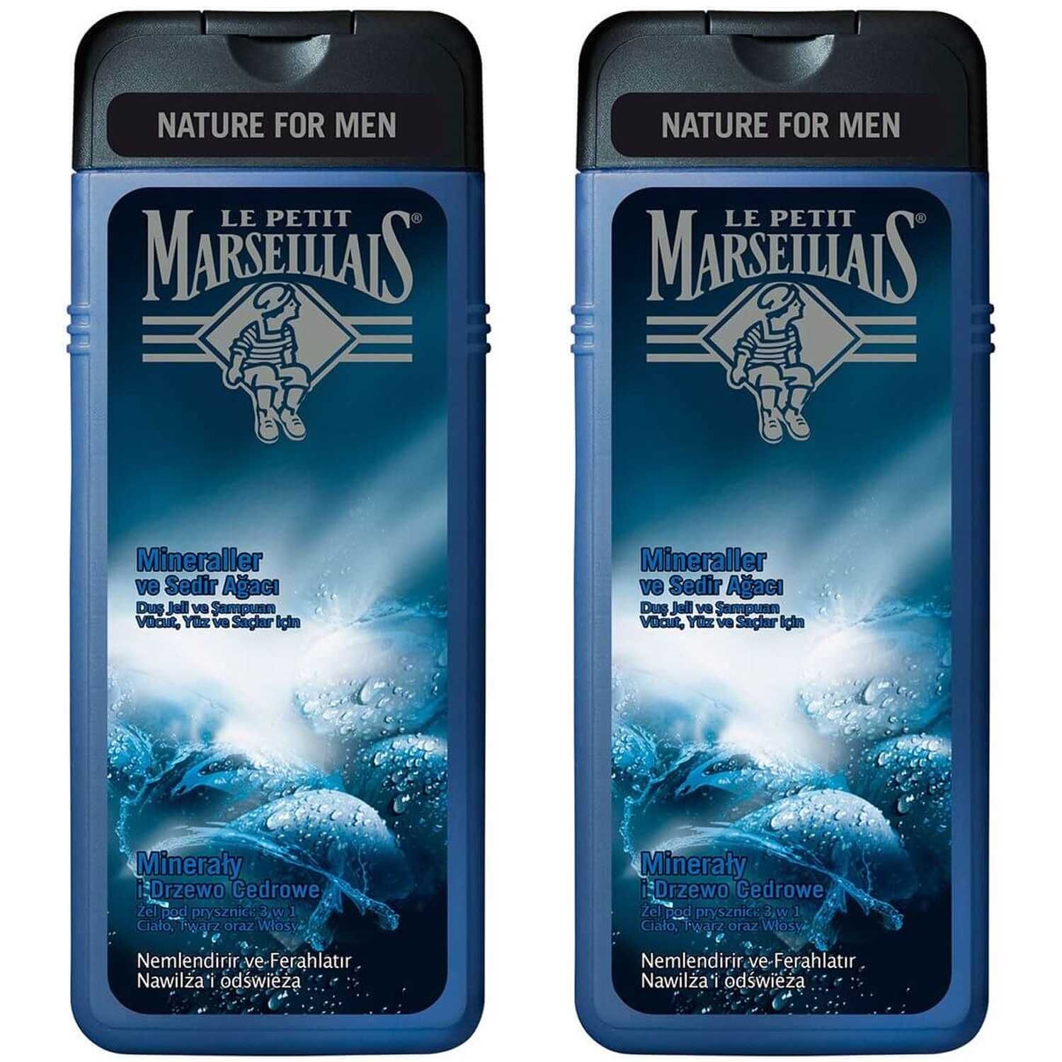 Le Petit Marseillais For Men Mineraller Ve Sedir Ağacı Duş Jeli 400 ml 2 ADET