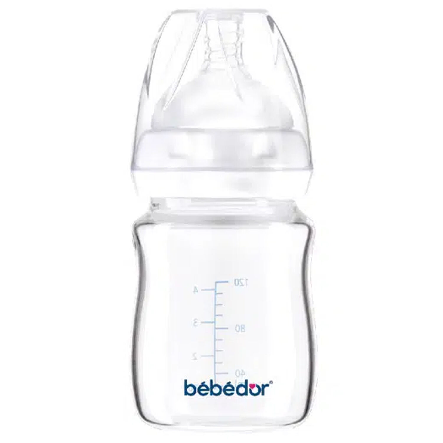 Bebedor Geniş Ağızlı Isıya Dayanıklı Cam Biberon 120 ml