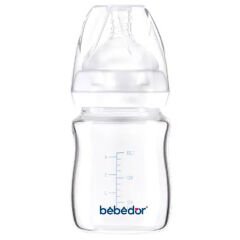 Bebedor Geniş Ağızlı Isıya Dayanıklı Cam Biberon 120 ml