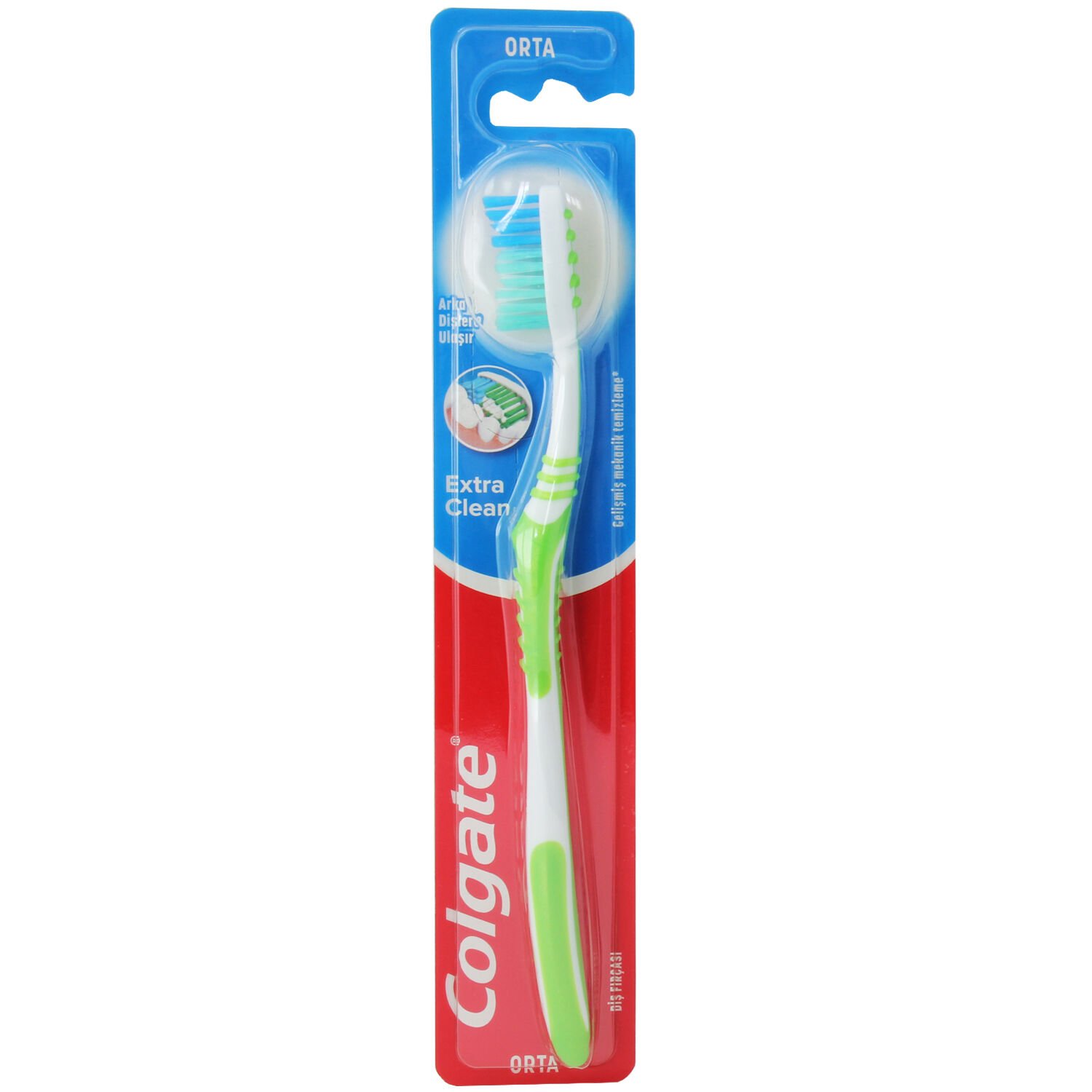 Colgate Extra Clean Orta Diş Fırçası Yeşil