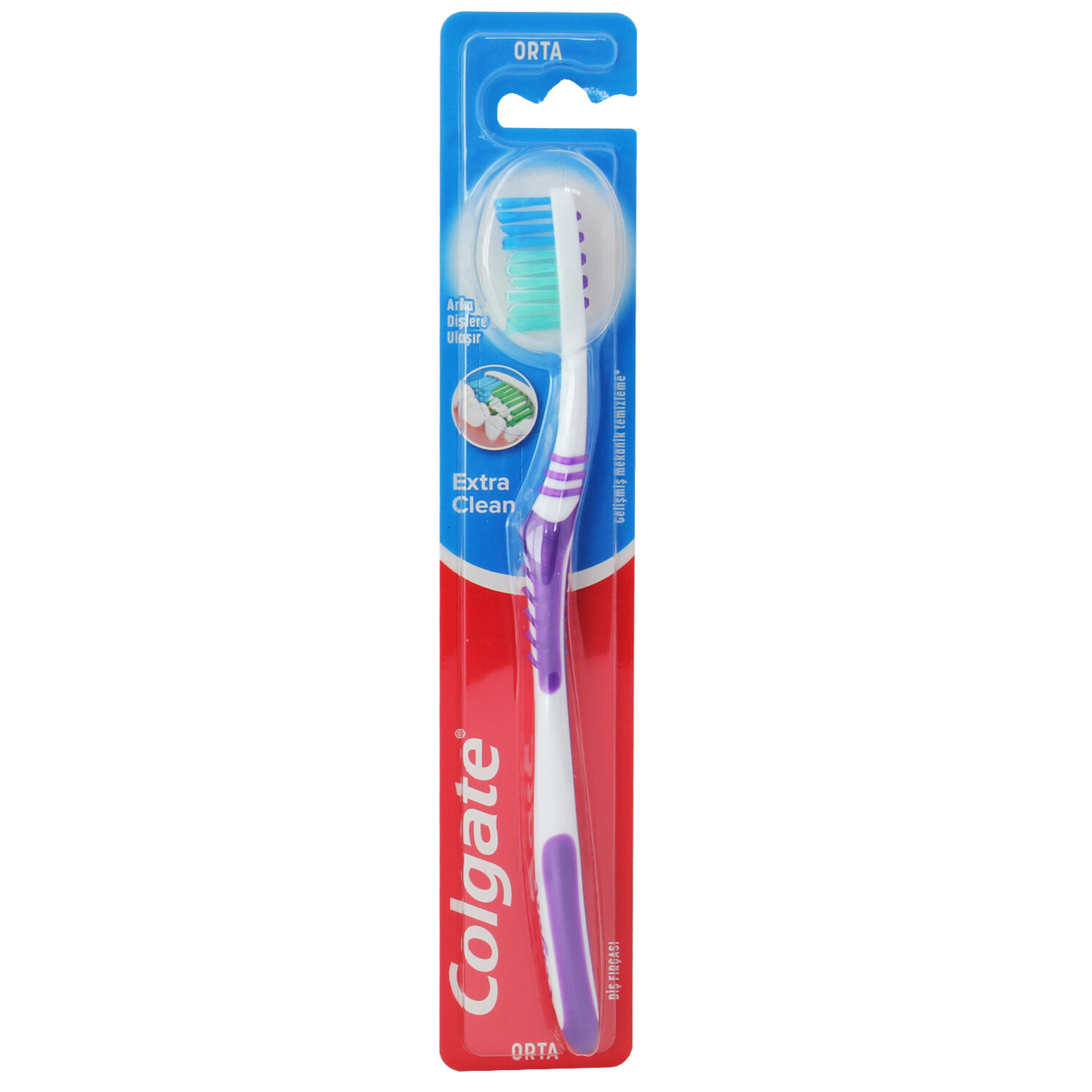 Colgate Extra Clean Orta Diş Fırçası Mor