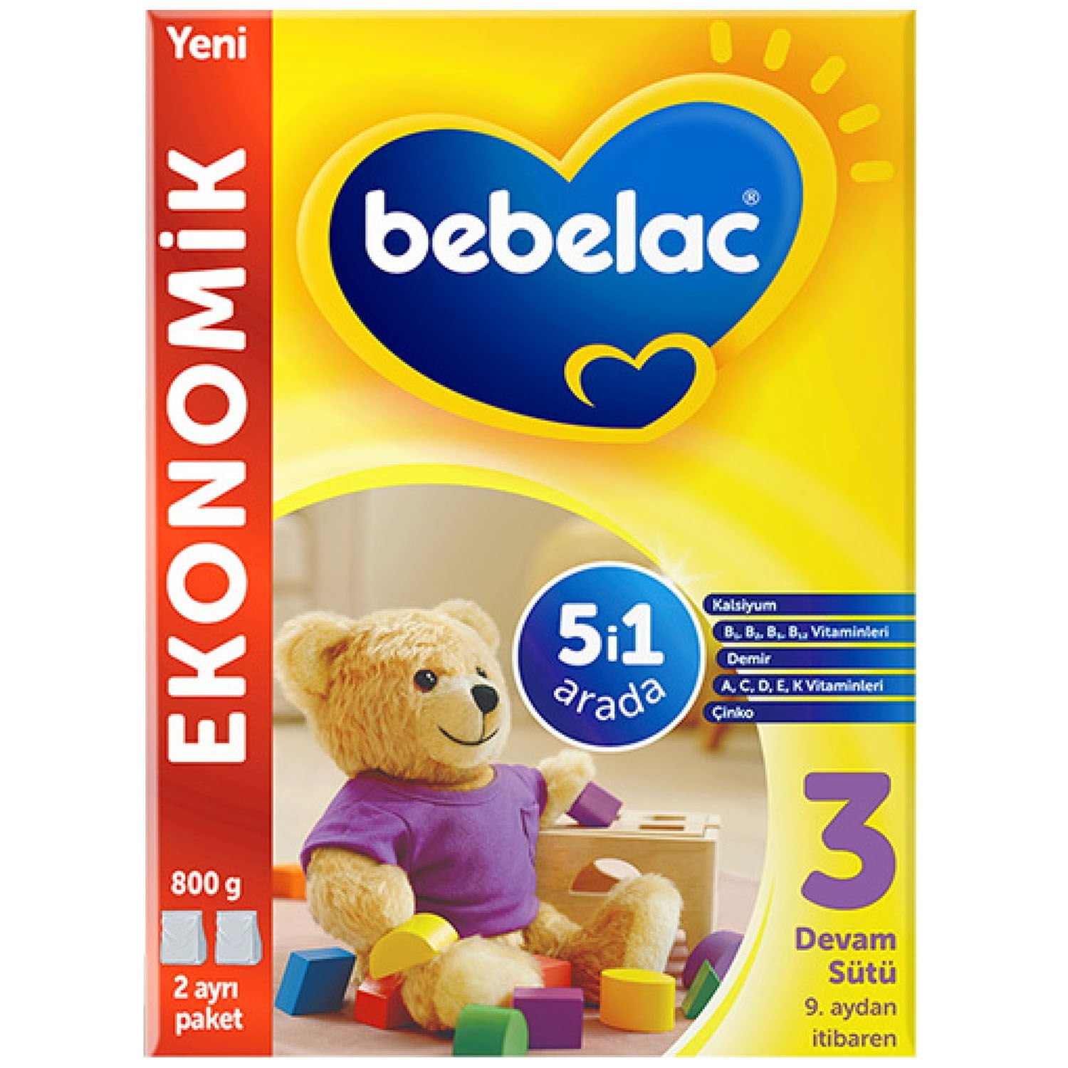 Bebelac 3 Devam Sütü 800 gr