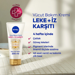 Nivea Luminous Leke ve İz Karşıtı Nemlendirici Vücut Bakım Kremi 200 ml
