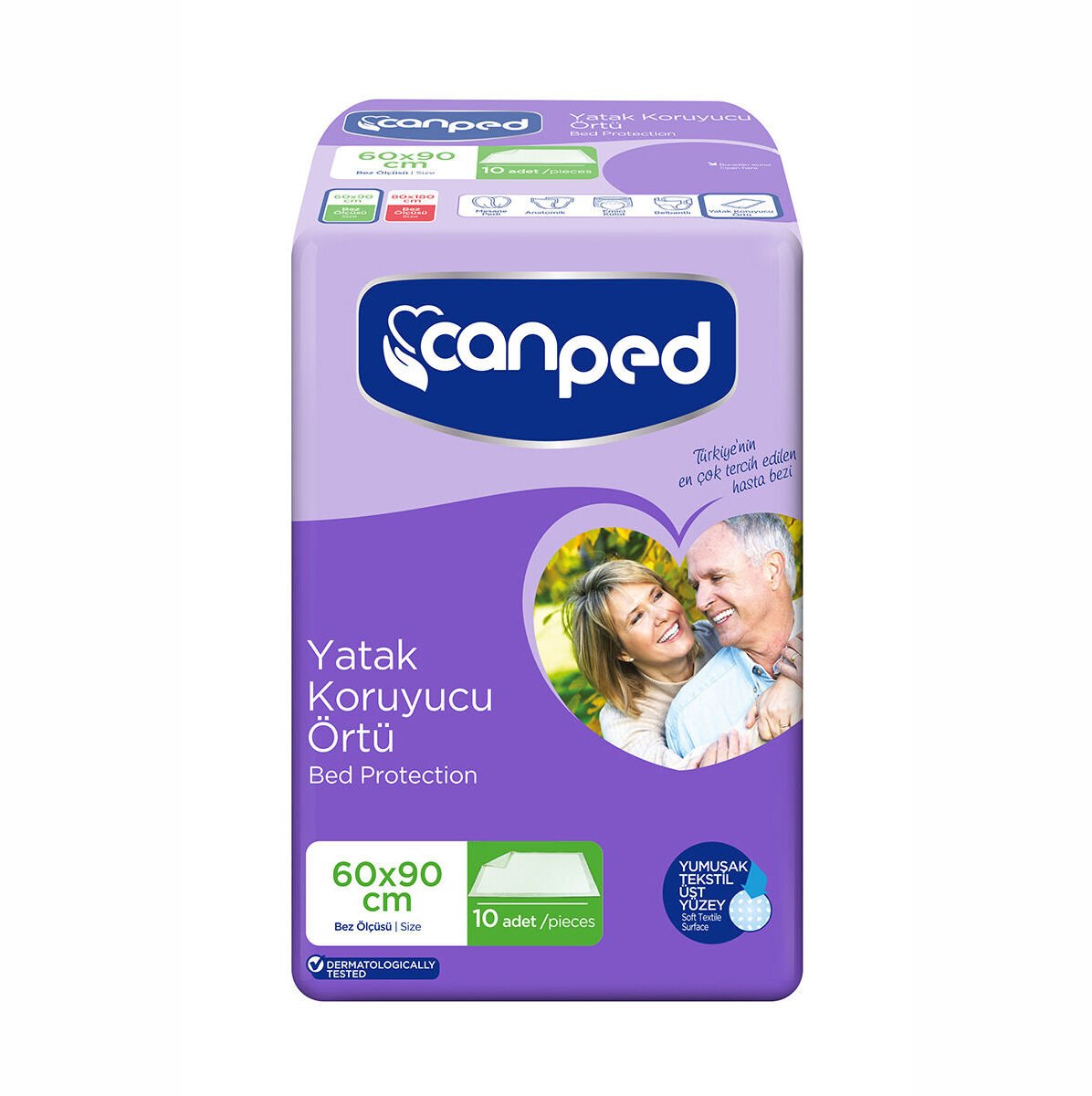 Canped Yatak Koruyucu Örtü 60X90 10 Adet