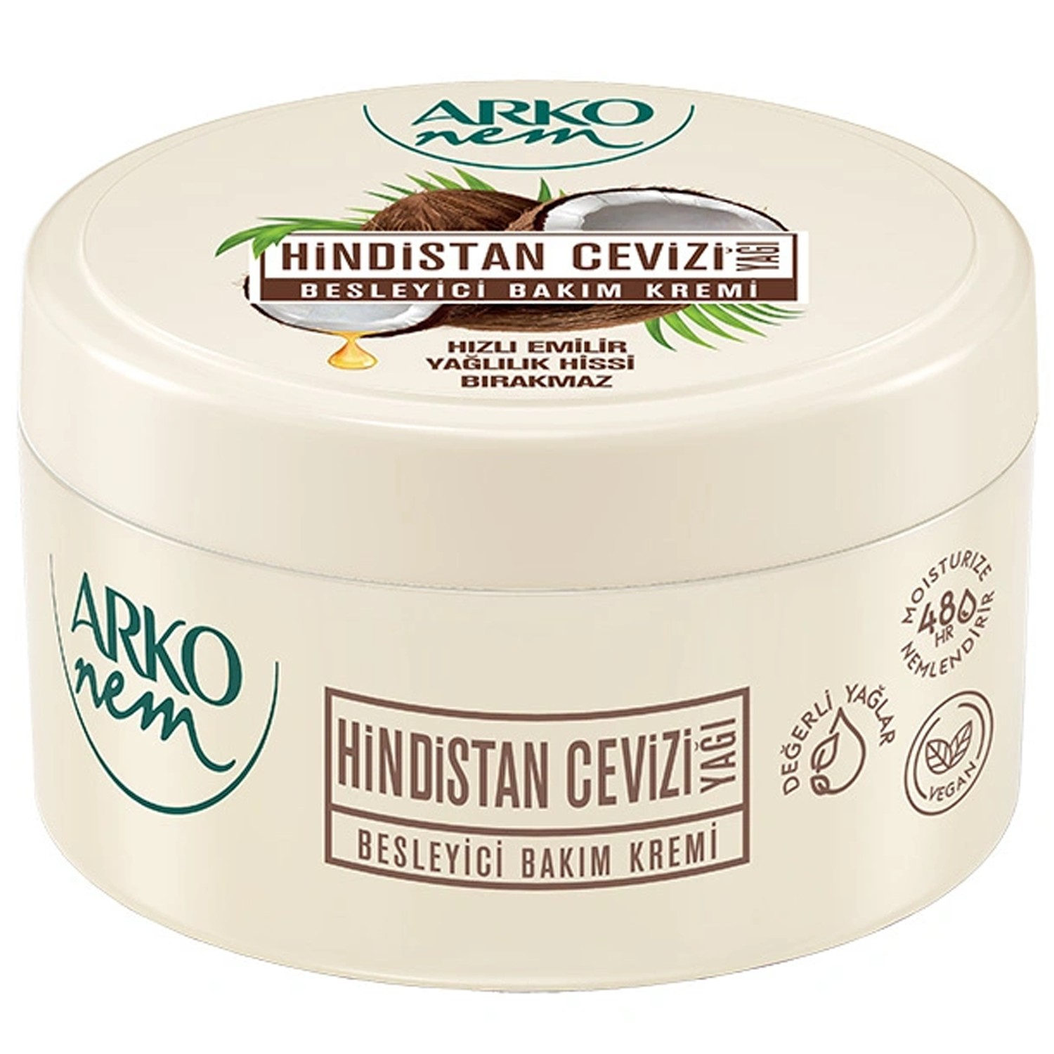 Arko Nem Değerli Yağlar Hindistan Cevizi Krem 250 ml