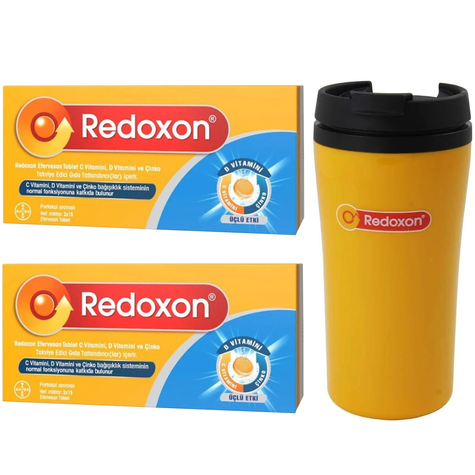Redoxon Üçlü Etki 30 Efervesan Tablet 2 ADET + 1 Adet Termos Bardak HEDİYE