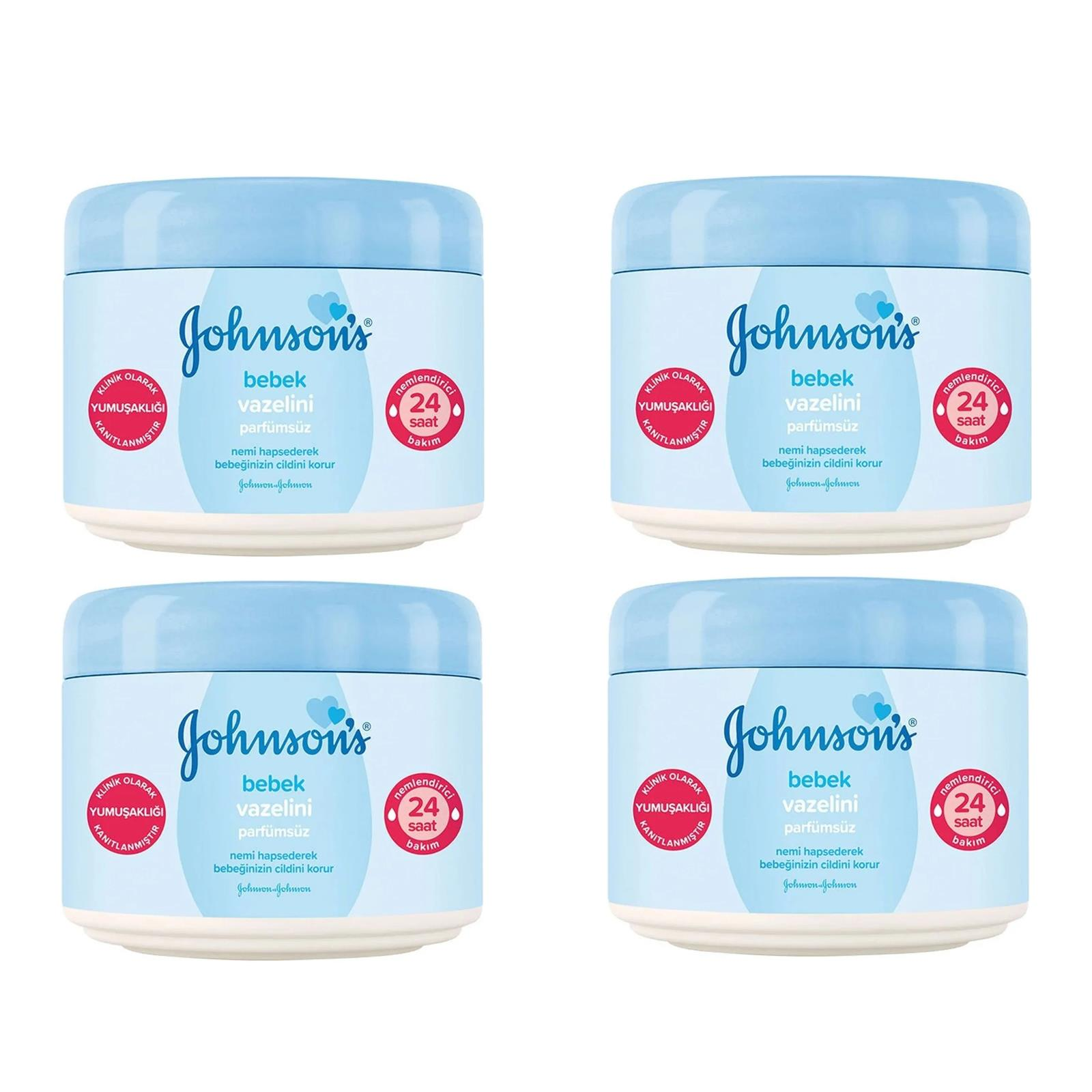 Johnsons Baby Bebek Vazelini Parfümsüz 100 ml 4 ADET