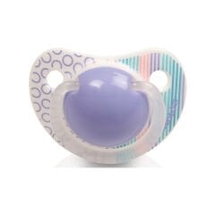 Bebedor Desenli Silikon Damaklı Uç No 1 Emzik 0-6 Ay Mor